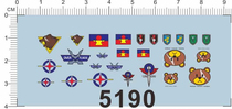 Up To Model OO Series (Joint Army Badges) Universal Signs Special Water Sticker (5190)
