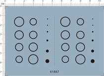 Up to model (circle round) universal warning warning marking renovation dedicated water sticker (61887)