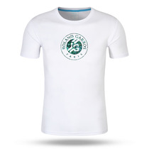 Tennis Four Grand Slam French Open Quick Dry Mens and Womens T-Shirt Training Round Neck Jersey