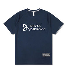 Quick-drying Djokovic tennis clothing men's and women's tops competition short-sleeved cultural shirts T-shirt training jersey professional