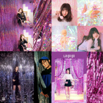 Rainbow Laser Streaming Su Soft Girl Girl Writing True Background Cloth Party Live Tennis Net Red Room Decoration Photo Props