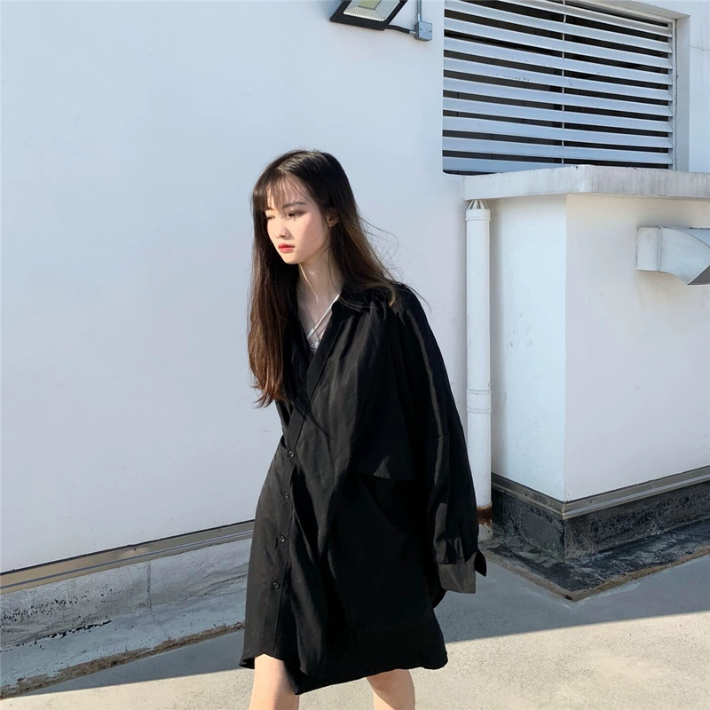 Phụ nữ punk tự chế màu tối của phụ nữ Nhật Bản váy học sinh lạnh lẽo retro thế giới mặc quần áo tiết chế không thường xuyên - váy đầm
