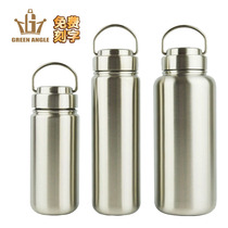 304 thickened all-steel wide drool pot water cup outdoor stainless steel sports kettle water bottle travel military fan kettle