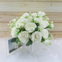 Bride holding flowers Korean wedding wedding simulation flower ball wedding photo holding flowers bridesmaid photo props certificate bouquet