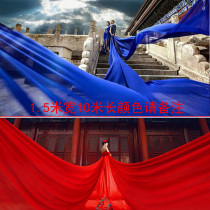 New wedding photo Photography Props Seaside Photo Props Gauze Waft Red Cloth Creative Chinese Props Cloth 10 m