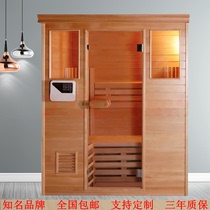 Single sauna house customized steam Finnish bath with double sweat steam room for three or four wet steamed steamed room