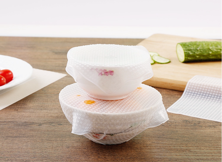 包邮厨房硅胶保鲜膜盖 泡麪盖微波炉冰箱保鲜碗透明密封盖子_7折现价