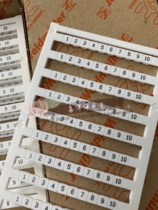 Weidmüller strips tag number DEK5 5 5 5 6 5 8 1-10 marker digital number is printed