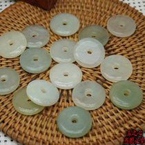 Xiu jade small Ping An buckle pendant pendant DIY accessories Accessories Ancient Wind Head Accessories Hair hairpin Waist Pei Hang Pendant Jade Pendant material