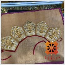 Edge Life Buddha boutique Nepalese handmade Five Buddha Crown Contiguous to Luhat Pure Bronze Clive Silver Five Fanged Buddhist monk Hat Myong