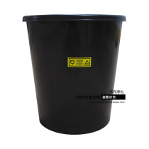 Anti-static trash can 15L black round trash can without lid Anti-static bucket Laboratory factory trash can