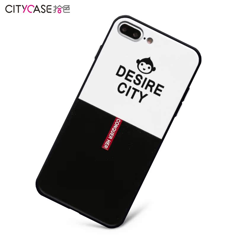 citycase iphone7手机壳硅胶防摔挂绳情侣男女潮苹果7plus手机壳产品展示图3