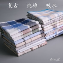 And wood notes Three clothes old pure cotton handkerchief Peach man with cotton cloth rub sweat and sweat and sweaty old handkerchief full cotton