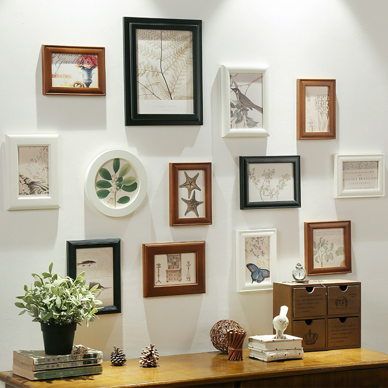 都多爱家北欧照片墙创意礼品相框墙简约客厅挂墙欧式相片墙装饰
