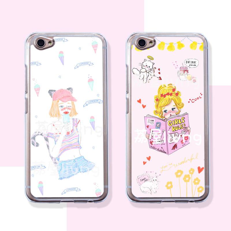 mobile phone case is suitable for i11 apple 8plus xiaomi 8 hard shell r15 huawei nova4/3 glory 10 girlfriend p20