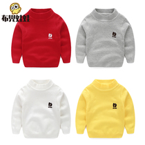 Childrens clothing Childrens turtleneck sweater Boy pullover base shirt Female baby sweater Childrens sweater cotton autumn and winter