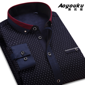 男士冬季加绒衬衫