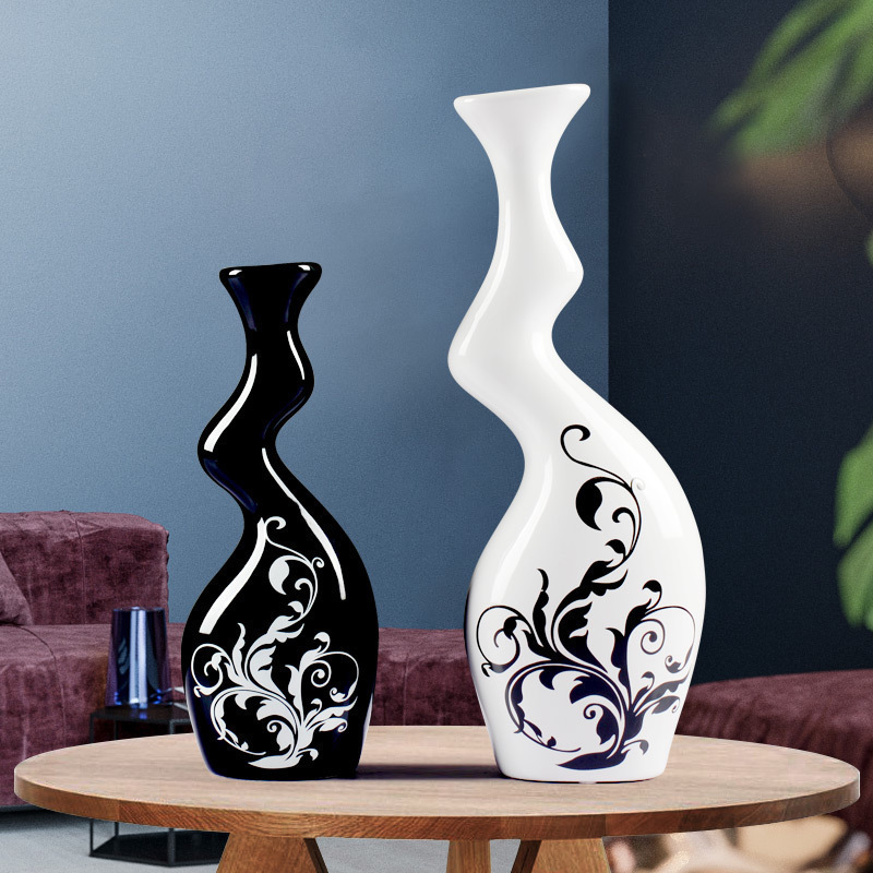 Creative move home decoration ceramic arts and crafts furnishing articles sitting room ark, abnormity couples flower vase decoration
