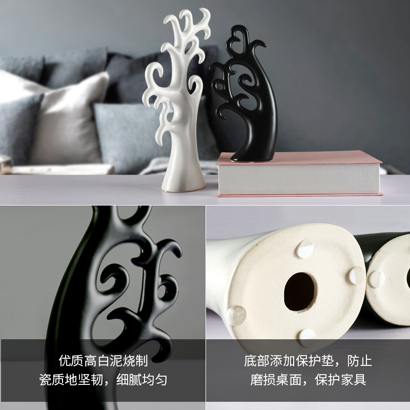 The sitting room The bedroom wine accessories marriage tree Nordic furnishing articles furnishing articles creative ceramic crafts are love gift