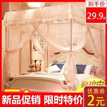 Floor-standing mosquito net household 1 5 m bed princess wind palace 1 8 bracket fixed encryption thickened 2021 new