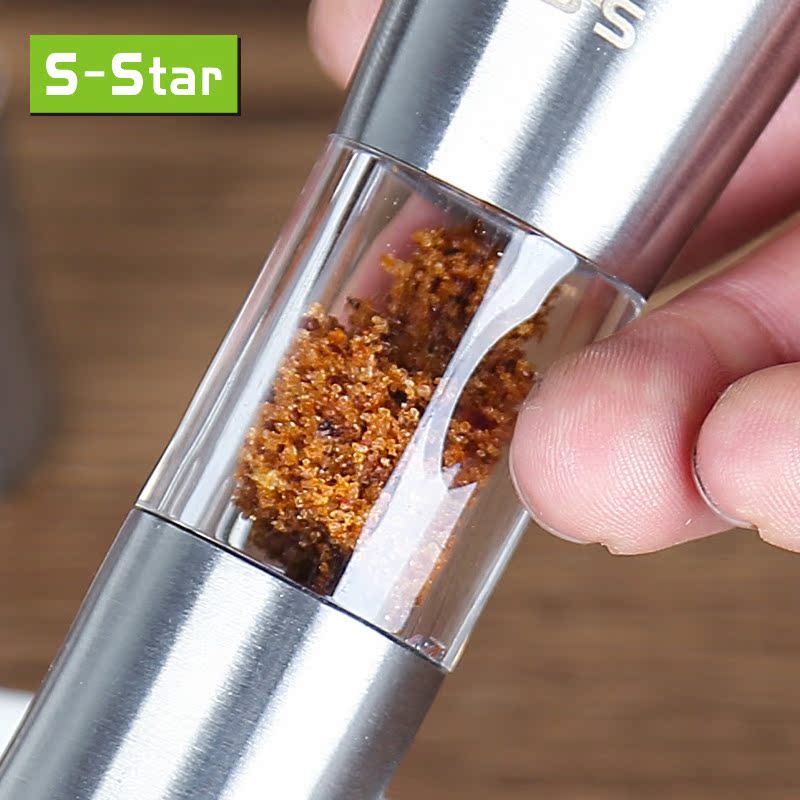 SStar304不锈钢调料瓶 胡椒粉盐调味料瓶罐烧烤撒粉筒厨房小工具产品展示图4