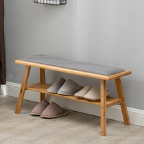 Shoe rack Simple living room household multi-function door assembly Nordic Nanzhu shoe stool storage small shoe cabinet behind the door