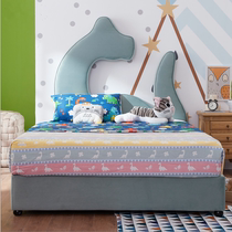 American soft bag headboard modern minimalist solid wood individuality children bed willfully minimalist chuang customizable