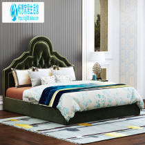 Post-modern minimalist American cloth headboard master bedroom light luxury rong bu chuang small Apartment 1 8 meters double cloth near the bed
