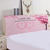 All-inclusive headboard cover Headboard cover 1 5m1 8m headboard cover Simple European soft bag fabric headboard cover Cotton linen