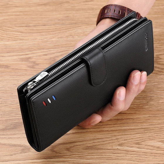 Hong Kong Paul genuine leather men's wallet 2024 new long multi-card mobile phone bag clutch card wallet
Hong Kong Paul genuine leather men's wallet 2024 new long multi-card mobile phone bag clutch card wallet