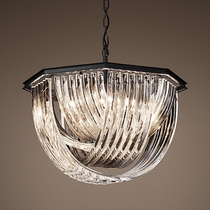 Bar club sales office American simple retro crystal chandelier Villa restaurant study personality soft decoration lamps