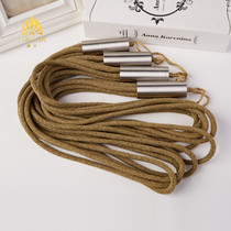 Modern light lavish curtain furl with new pint minimalist modern stainless steel tether hand woven golden decorated tie rope