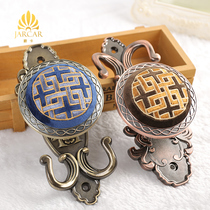 Joka new Chinese flannel embroidered curtain adhesive hook fabric wall hook zinc alloy is a multi-purpose boutique wall hook