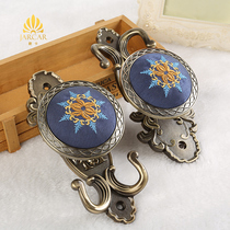 Eurostyle Boutique Fabric Embroidered Curtain Art Hooks Living-room Decoration Wall-mounted Accessories Accessories Practical Wall Hook Hot Pins