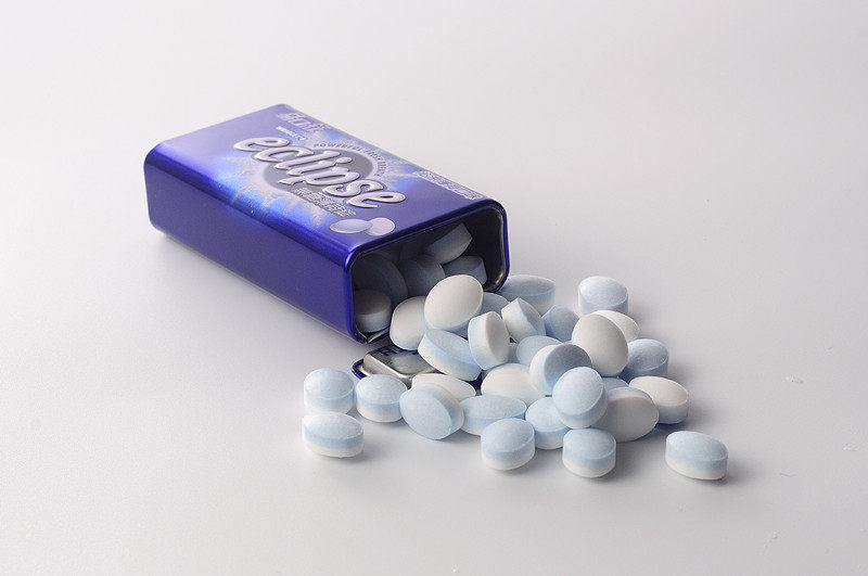 eclipse易极易口舒 无糖薄荷糖34g 超劲辣熬夜醒脑提神 台版