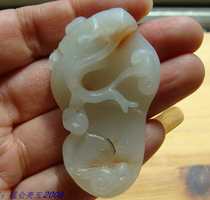 Kunlun jade in Qinghai (Qingbaiyu-with a sugar color) - the ruyi seal of the