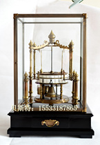 Round the ball antique clock Old pure copper mechanical clock Fun ball classical table clock Retro antique clock