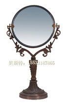 Mirror Process Retro Makeup Mirror Pure copper old - fashioned antique home furnishings Villa will decorate mirrors