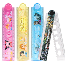 Disney Princess Mickey Transformer Cartoon 30cm Folding Ruler Multifunctional Student Straight Ruler Straight Ruler