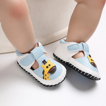 0-1 0-1-year-old baby shoes rubber bottom anti-slip female spring and summer foreign trade learning step shoes in front shoe male baby soft-bottom sandal sandal