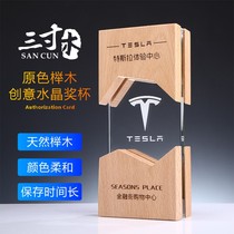 Crystal Trophy medals customized new creative solid wood metal Trophy company annual meeting unit awards sports competition