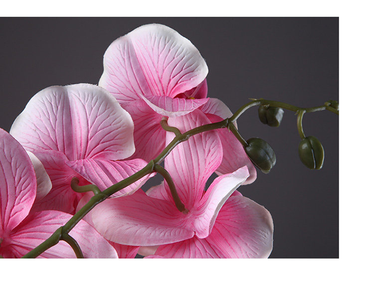 仿真花卉工艺品蝴蝶兰假花摆设创意家居客厅餐桌整体插花艺装饰品