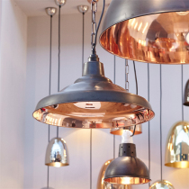 Retro loft pot cover industrial style commercial home lampshade studio hot pot restaurant Cafe chandelier