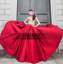 2021 new qipao collar brides with toast evening gown satin gown temperament famous for the high-end delivery of guest dresses