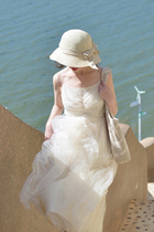 WANTING晚《今夜星光灿烂》印花网纱大摆吊带抽皱连衣裙