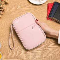 Passport bag Card bag Passport protection cover Document storage bag clip Travel ticket clip Womens portable small storage bag wallet