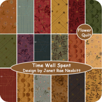 US Imported Printed Cotton Time Will Spend Base Color Set by Henry Glass