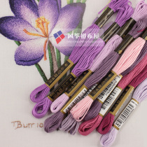 German anchor Anka Original Imported Embroidery Thread Cross Embroidered Pure Color Line Green Wood and Common Thread Purple