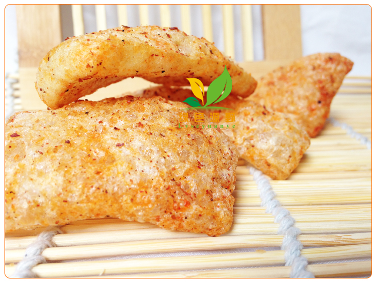 云南特产特色美食芒市傣族猪泡皮(干) 炸猪皮香辣酥脆购买5袋包邮