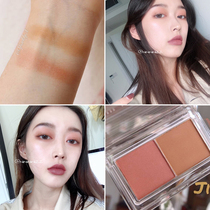 JILL LEEN Dazzling two-color eye shadow Classic color matte powder PUMPKIN hummus powder SMALL plate portable makeup